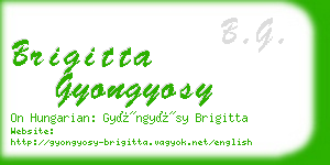 brigitta gyongyosy business card